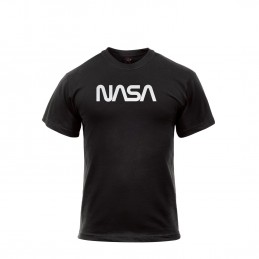 Triko s krátkým rukávem NASA ČERNÉ