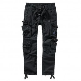 Kalhoty PURE SLIM FIT vintage ČERNÉ