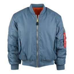 Bunda pilotní US MA1 BOMBER Vintage denim SVĚTLE MODRÝ