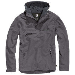 Bunda větrovka s kapucí WINDBREAKER ANTRACITOVÁ