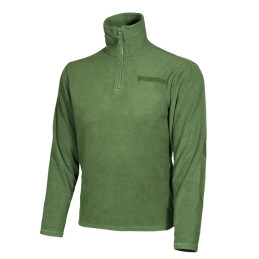 Mikina FLEECE řecká 3/4 zip ZELENÁ použitá
