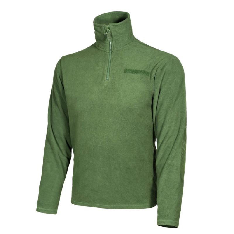 Mikina FLEECE řecká 3/4 zip ZELENÁ použitá